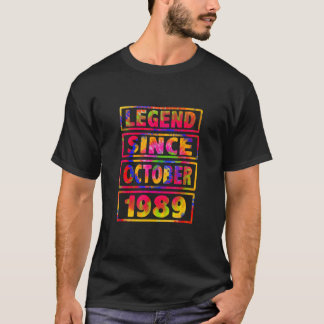 33:e födelsedagstidningens tie Dye Dekoration Lege T Shirt