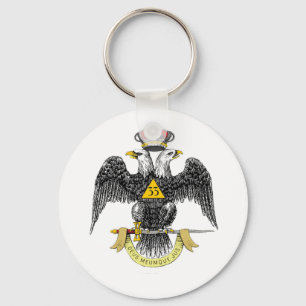 33:e grader Scottish Rite Black Eagle Nyckelring