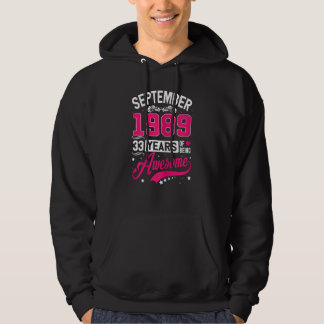 33 Födelsedag 33 år Hoodie