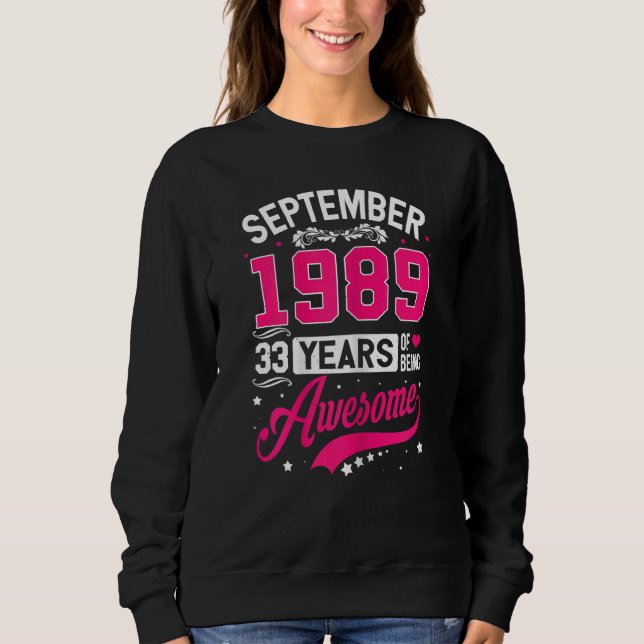 33 Födelsedag 33 år T Shirt (Framsida)