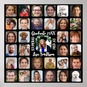 33 foton för att anpassa Studentfestens kvadrat Poster