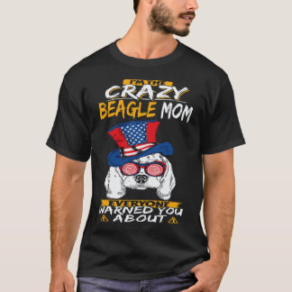 33 Jag är den galna Beagle-mamman Beagle T Shirt