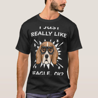 33 Jag bara Verkligen som Beagle T Shirt