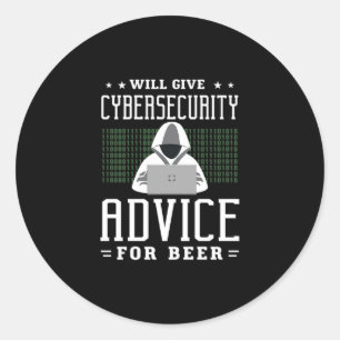 33.Kommer Ge cybersäkerhetsråd för öl? Runt Klistermärke