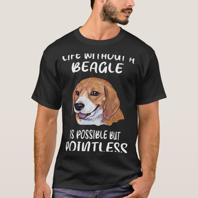 33 Liv utan beagle T Shirt (Framsida)