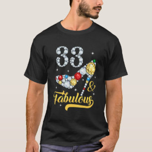 33 och uppmjukande 33:e födelsedagsskor 33 års Hög T Shirt