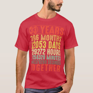 33 Year 33rd Wedding Anniversary Gifts for Her Him T Shirt