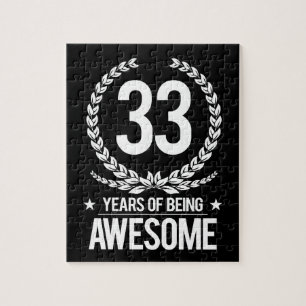33rd Födelsedag (33 år av att vara enorma) Pussel