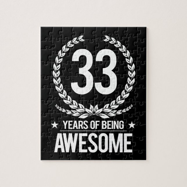 33rd Födelsedag (33 år av att vara enorma) Pussel (Vertikal)
