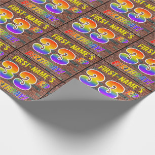 33RD FÖDELSEDAG för grafittiregnbågeLook! & Presentpapper