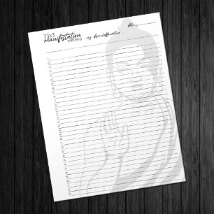 33x3-manifestationsmetod,Buddha-lagen i attraktion Anteckningsblock