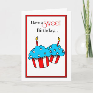 3439 Sweet Patriotic Birthday Tack Kort