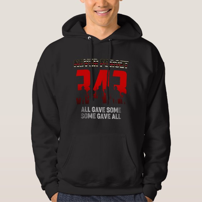 343 Brandmän Glöm aldrig Shirt 9 11 21 Hoodie (Framsida)