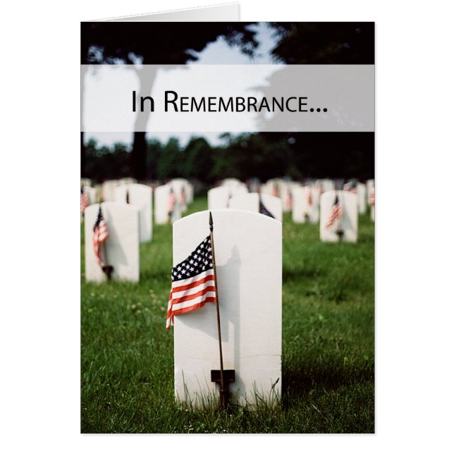 3446 Patriotisk minnesstund Hälsningskort (Framsidan)