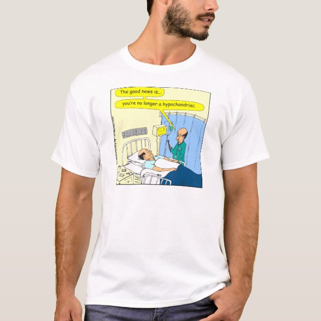 348 ej längre en hypochondriacfärgtecknad t shirt (Framsida)
