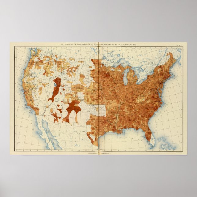 34 Andel religiösor 1890 Poster (Framsidan)