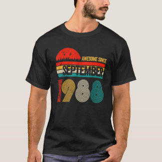 34 år gammal Fantastisk sedan september 1988 34 T Shirt