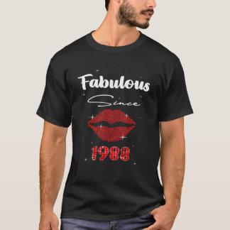 34 år gammal vävnad sedan 1988 34:e födelsedagen f t shirt