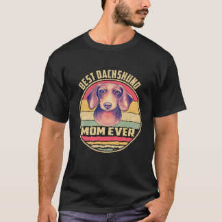 34 Bästa Dachshund Mamma Någonsin Vintage T Shirt