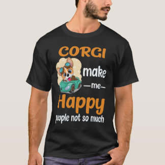 34 Corgi Gör Mig Glad Människor Inte Så Mycket Cor T Shirt