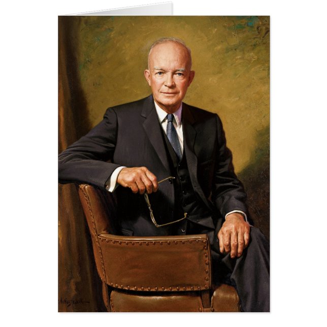 34 Dwight D. Eisenhower Hälsningskort (Framsidan)