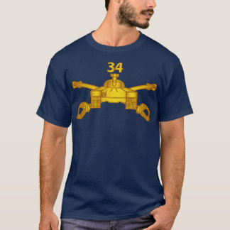 34:e Armor Regiment Armor Gren wo Txt T Shirt