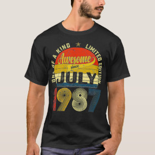 34:e Dekorationen på födelsedagen juli 1987 Manar T Shirt