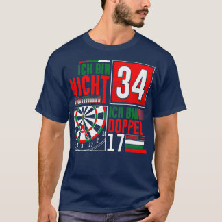 34:e födelsedag Darts Funny som säger Darts Ord T Shirt