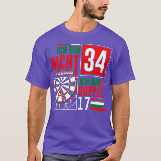 34:e födelsedag Darts Funny som säger Darts Ord T Shirt