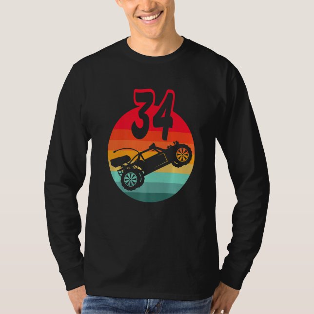 34:e födelsedag I Tävla Gaming I Fjärrkontroll RC T Shirt (Framsida)
