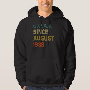 34:e födelsedagen 34 år gammal get sedan augusti 1 hoodie