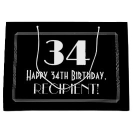 34:e födelsedagen: Art Deco Inspired Stil "34", Na