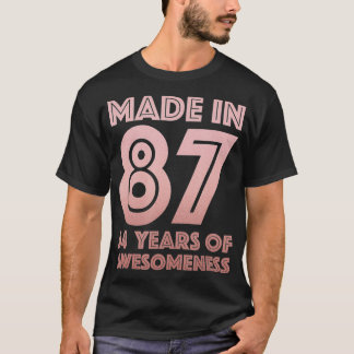 34:e födelsedagskalkanten man Woman 34-årig son T Shirt