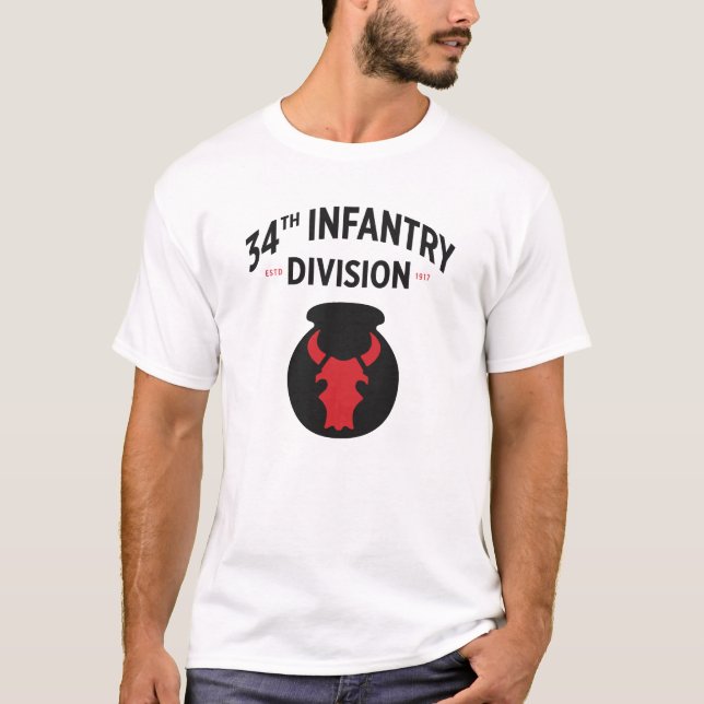 34:e infanteridivisionen Förenade Stater T Shirt (Framsida)
