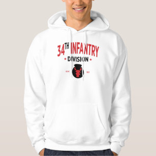 34:e infanteridivisionen - USA:s militära avdelnin Hoodie