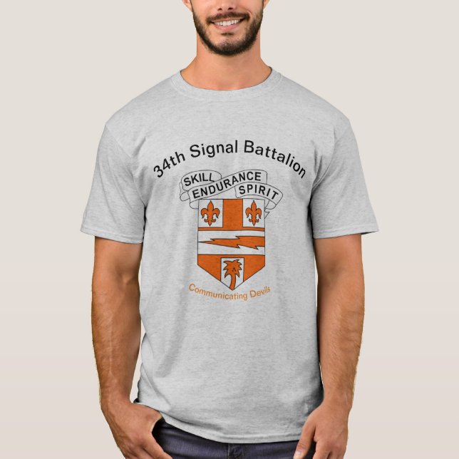 34:e signalbataljonen T-Shirt (Framsida)