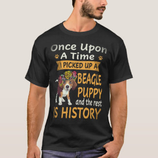 34 En gång i tiden - Beagle Valp Beagle T Shirt