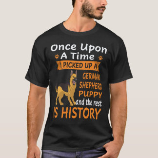 34 En gång tog jag upp en tysk schäferhund T Shirt