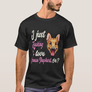 34 Jag älskar verkligen tysk schäferhund OK tysk s T Shirt