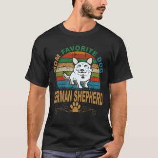 34 Mamma Favorit Hund Tysk Shepherd T Shirt