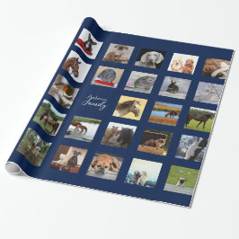 34 PHOTO COLLAGE Gift Wrap - Can EDIT Färg Presentpapper