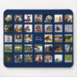 34 PHOTO COLLAGE Mousepad - Kan REDIGERA FÄRG Musmatta