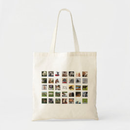 34 PHOTO COLLAGE Totes - Mors dag Idea Tygkasse