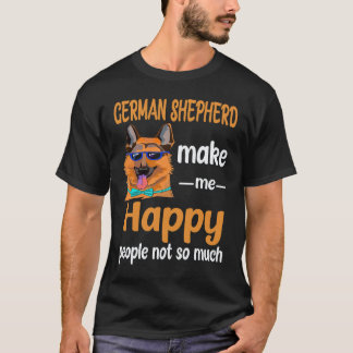 34 Schäferhund Gör Mig Glad Människor Inte Så Myck T Shirt