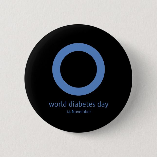 "World Diabetes Day " Diabetes Awareness Knapp (Framsida)