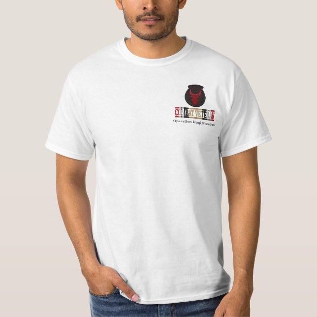 34th Inf. Div. Irakisk skjorta för T Shirt (Framsida)