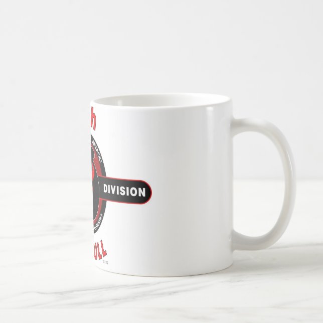 34TH INFANTERIUPPDELNING" RÖD TJUR " KAFFEMUGG (Höger)