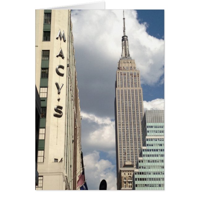 34th Street Empire state Byggande Manhattan NYC Hälsningskort (Framsidan)