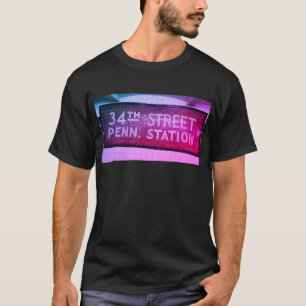 34th Street, Manhattan NYC Tile Sign T Shirt