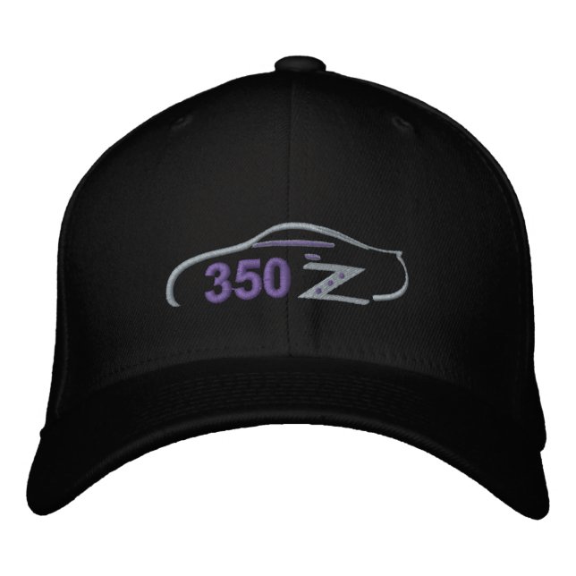 350Z Bil Kontur Broderad Hatt Keps (Framsida)